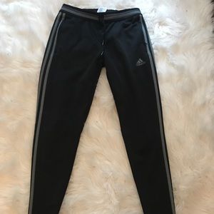Adidas sweatpants with stripes